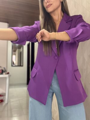 Ref. 067: Blazer elegante semiceñido - púrpura - Image 3