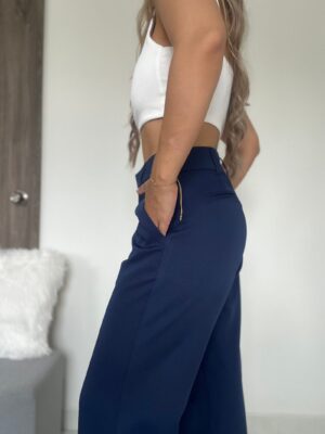 Ref. 067: Pantalón recto semiceñido - azul oscuro - Image 3