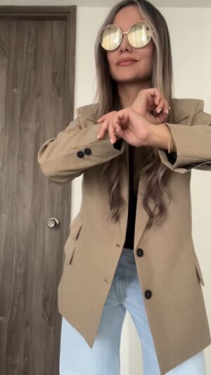 Ref. 073: Blazer oversize liviano - bamboo