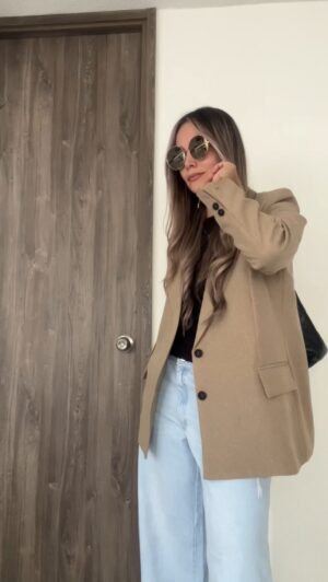 Ref. 073: Blazer oversize liviano - bamboo - Image 5
