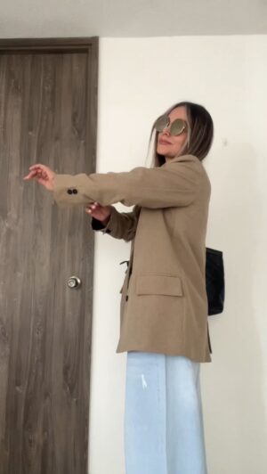 Ref. 073: Blazer oversize liviano - bamboo - Image 4