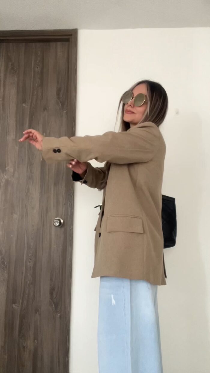 Ref. 073: Blazer oversize liviano - bamboo - Image 4