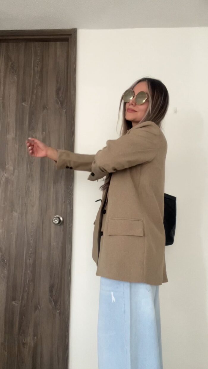 Ref. 073: Blazer oversize liviano - bamboo - Image 7
