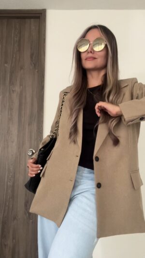 Ref. 073: Blazer oversize liviano - bamboo - Image 8