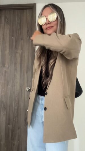Ref. 073: Blazer oversize liviano - bamboo - Image 10