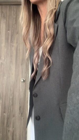 Ref. 073: Blazer oversize liviano - gris otoño - Image 6