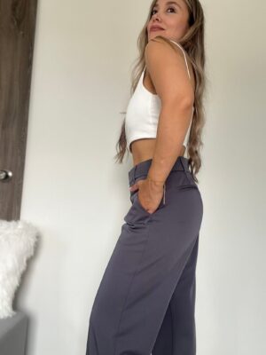 Ref. 067: Pantalón recto semiceñido - gris ocuro - Image 3