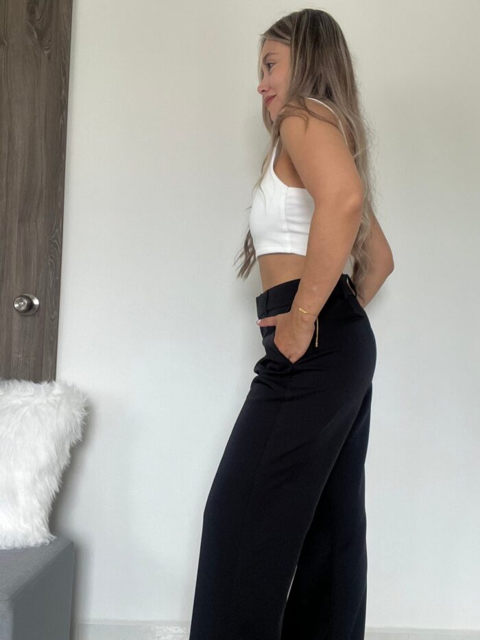 Ref. 067: Pantalón recto semiceñido - negro - Image 5
