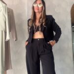 Ref. 074: Blazer corto y Pantalón recto - negro