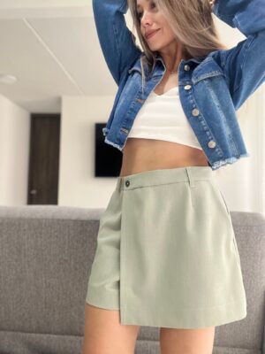 Ref. 069: Falda/short - verde nude