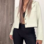 Ref. 074-1: Blazer corto - verde manzana