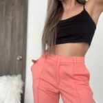 Ref. 067-3: Pantalón recto semiceñido - salmón