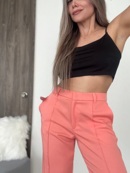Ref. 067: Pantalón recto semiceñido - salmón