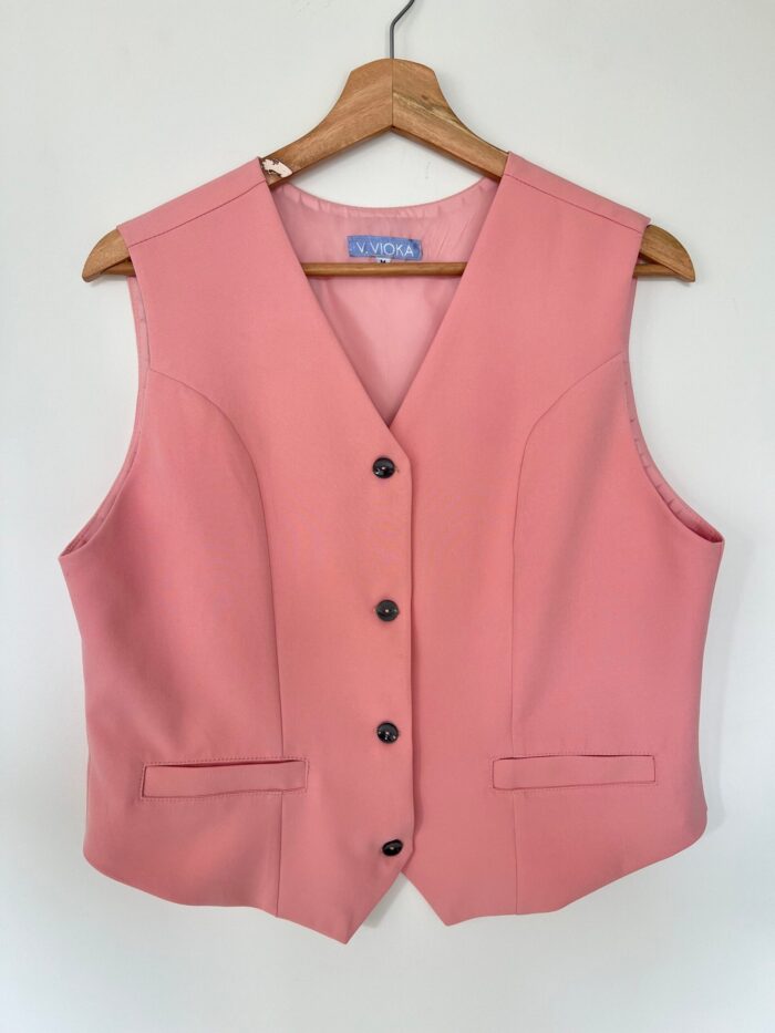 Ref. 032: Chaleco con cortes - palo de rosa - Image 3