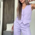 Ref. 067-3: Chaleco Clásico - lila nude