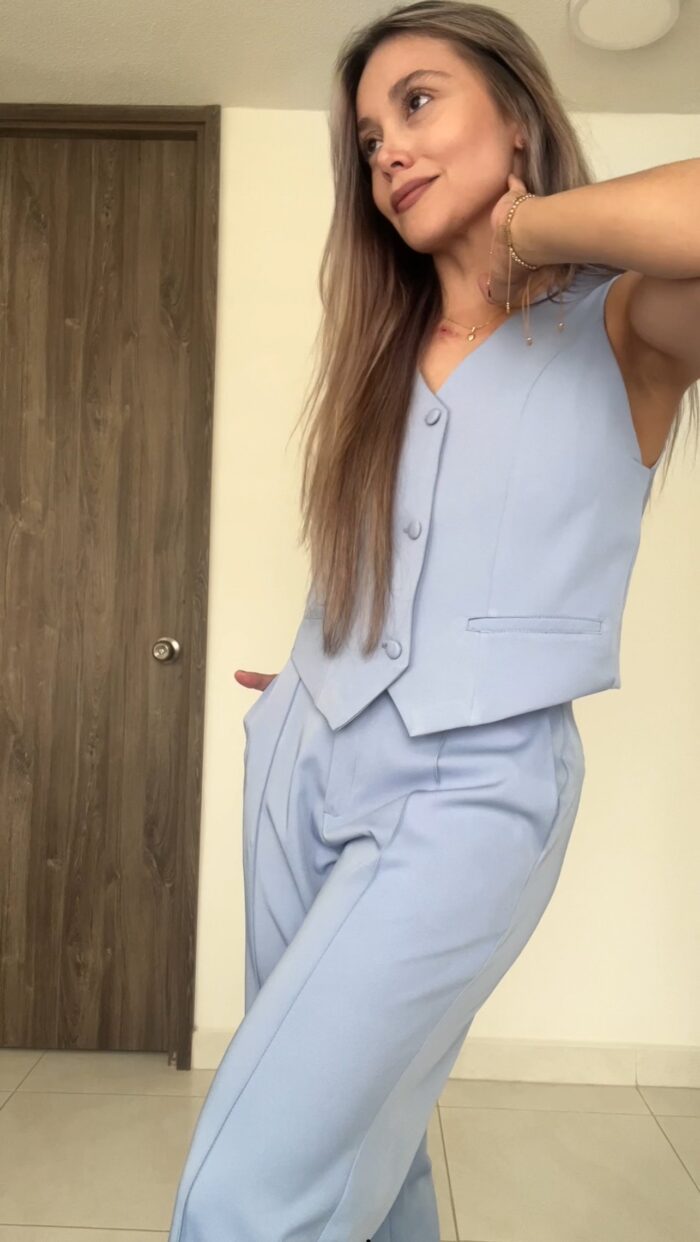 Ref. 067: Chaleco y pantalón formal - azul índigo - Image 1