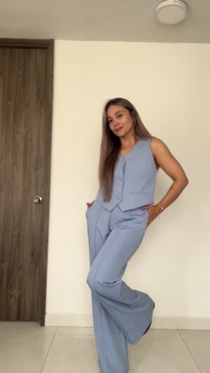 Ref. 067: Chaleco y pantalón formal - azul índigo - Image 5