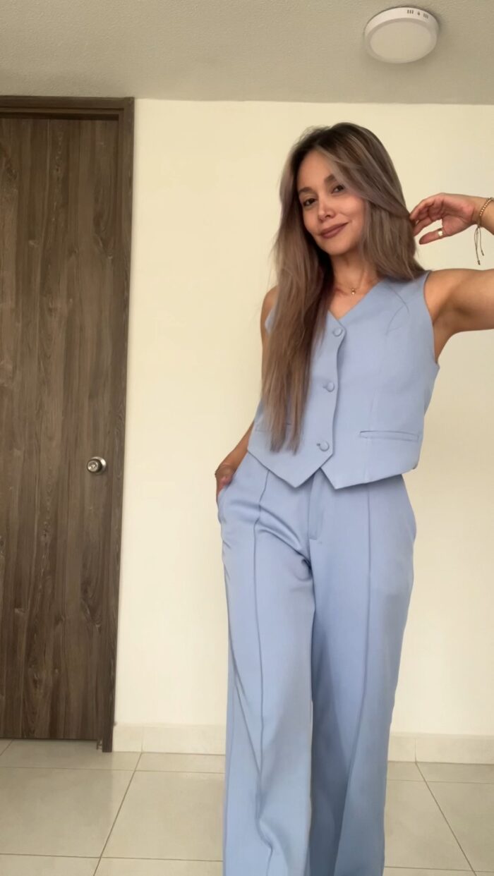 Ref. 067: Chaleco y pantalón formal - azul índigo - Image 6
