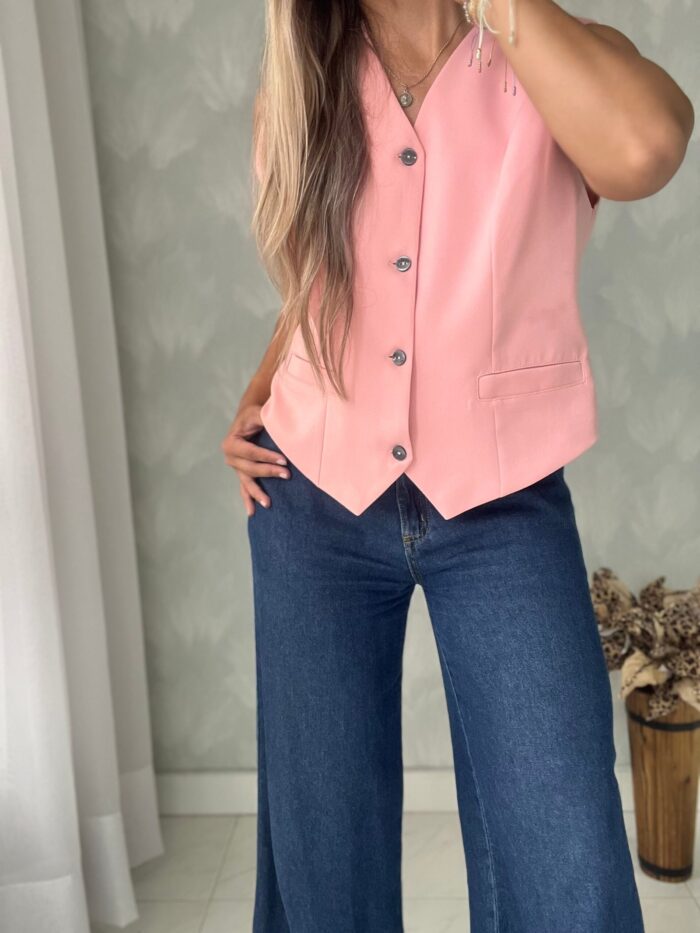 Ref. 032: Chaleco con cortes - palo de rosa - Image 2