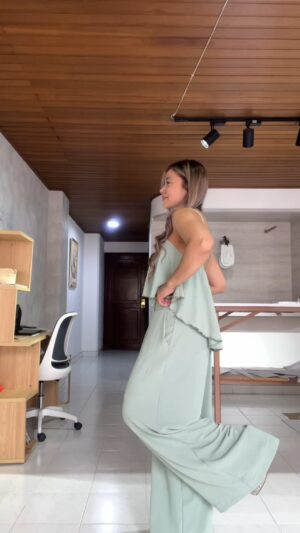 Ref. 082: Pantalón Palazo con Blusa OBSEQUIO - menta - Image 4