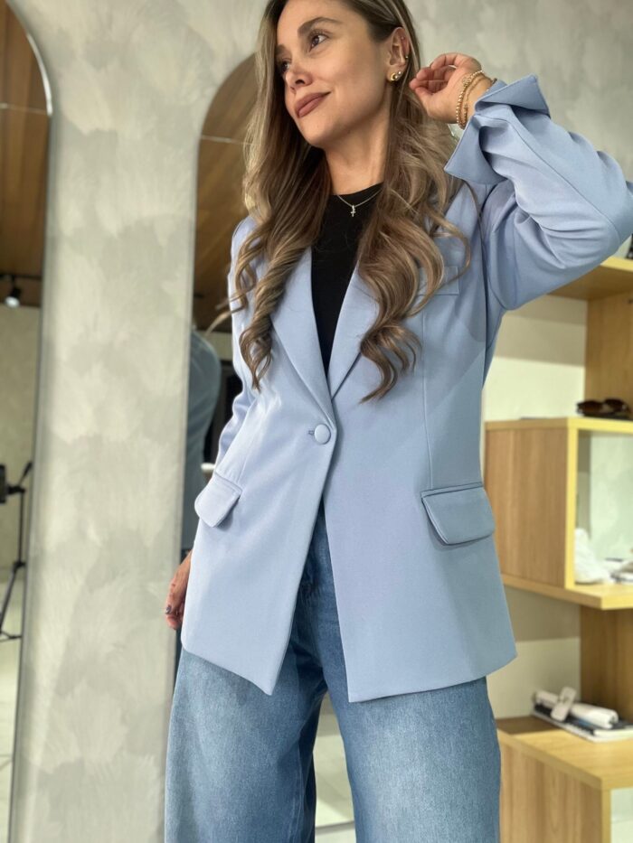 Ref. 067: Blazer elegante semiceñido - azul índigo - Image 3