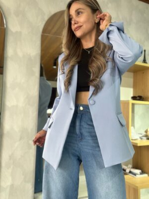 Ref. 067: Blazer elegante semiceñido - azul índigo - Image 5