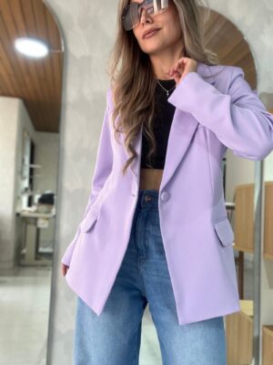 Ref. 067: Blazer elegante semiceñido - lila
