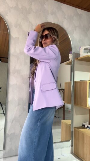Ref. 067: Blazer elegante semiceñido - lila - Image 7