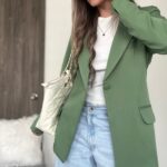 Ref. 067-2: Blazer elegante semiceñido - verde