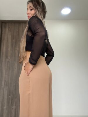 Ref. 015: Pantalón corte clásico en color miel - Image 3