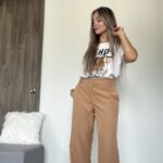 Ref. 057: Pantalón semicampana clásico - camel