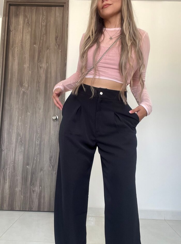 Ref. 015: Pantalón corte clásico en color negro - Image 5