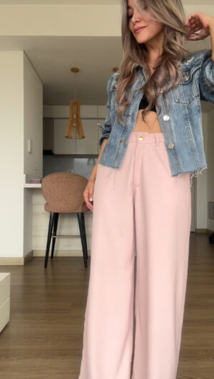 Ref. 085-3: Pantalón clásico recto sin prenses - palo de rosa - Image 6