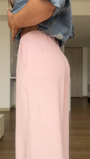 Ref. 085-3: Pantalón clásico recto sin prenses - palo de rosa - Image 3