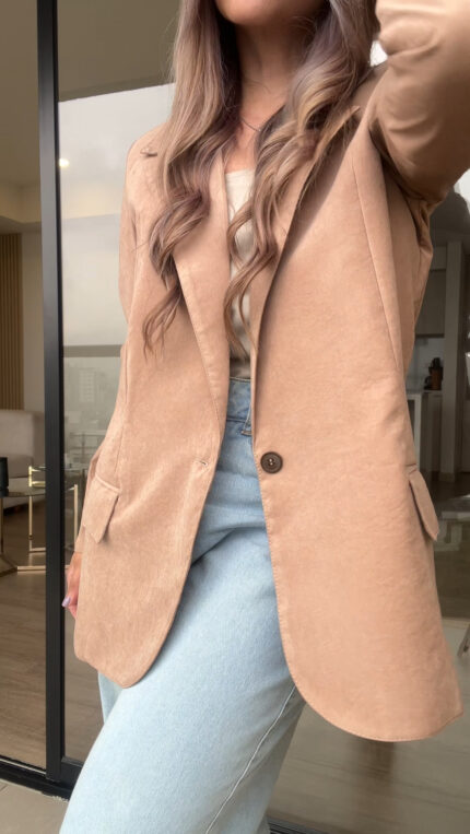 Ref. 086: Blazer clásico informal - mocca