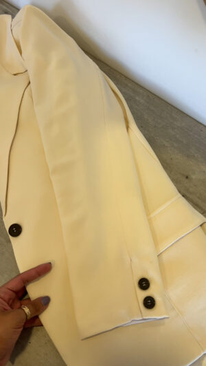 Ref. 088: Set Veraniego: Blazer Redondeado y pantalón semicampana-Vainilla - Image 17