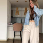 Ref. 086-1: Pantalón Estilo Ligero-champagne