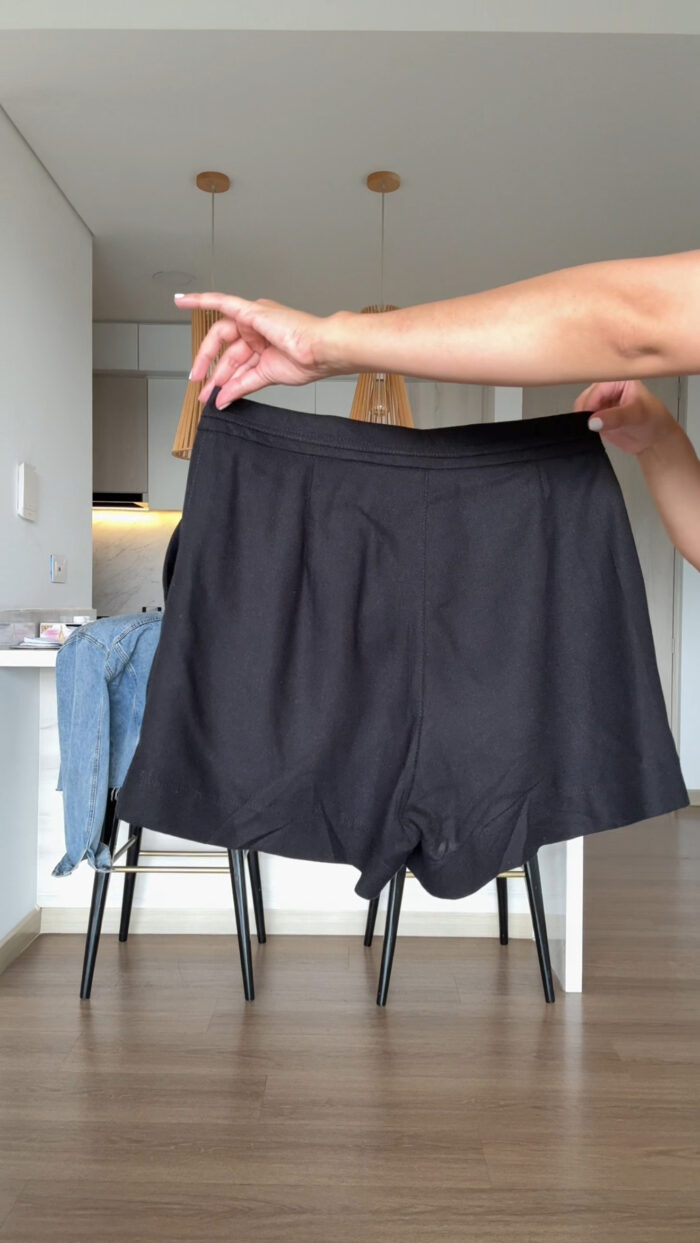 Ref.092:Falda Short Y Body -Negro-Azul Bebé - Image 7