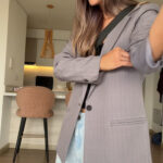 Ref. 090-1 Blazer Clásico-Gris Rayas