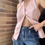 Ref. 089-1 Blusa Chaleco- Rosa Bebé