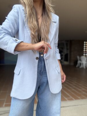 Ref.098-1: Blazer Clásico oversize- Azul Bebé