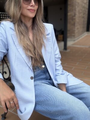 Ref.098-1: Blazer Clásico oversize- Azul Bebé - Image 4