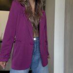 Ref.099-1: Blazer Elegante- Magenta