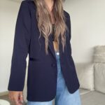 Ref.099-1: Blazer Elegante- Azul Oscuro