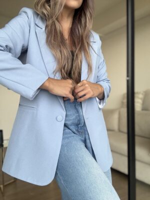 Ref.099-1: Blazer Elegante- Azul Bebé - Image 5