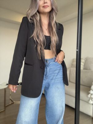 Ref.099-1: Blazer Elegante- Negro