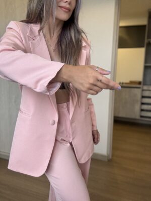 Ref.099: Blazer Elegante y pantalón clásico recto- Palo de Rosa - Image 2