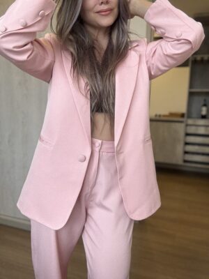 Ref.099: Blazer Elegante y pantalón clásico recto- Palo de Rosa - Image 5
