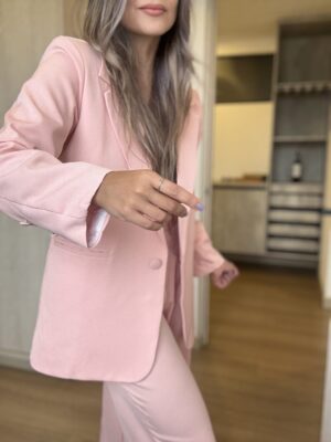 Ref.099: Blazer Elegante y pantalón clásico recto- Palo de Rosa - Image 3