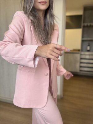 Ref.099: Blazer Elegante y pantalón clásico recto- Palo de Rosa - Image 4